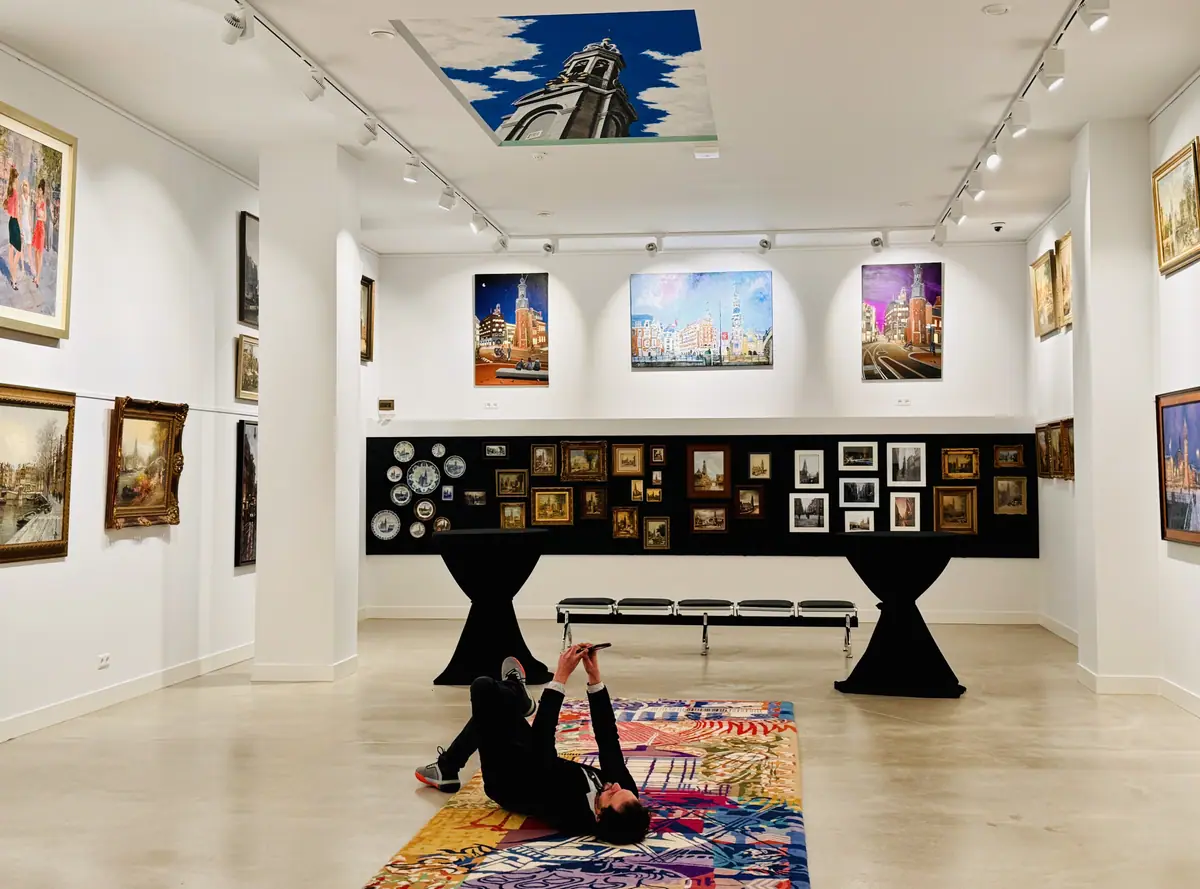 An art collection in a unique setting